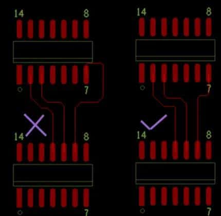 minimized loop area for signals