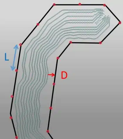 pcb ground shielding spacing