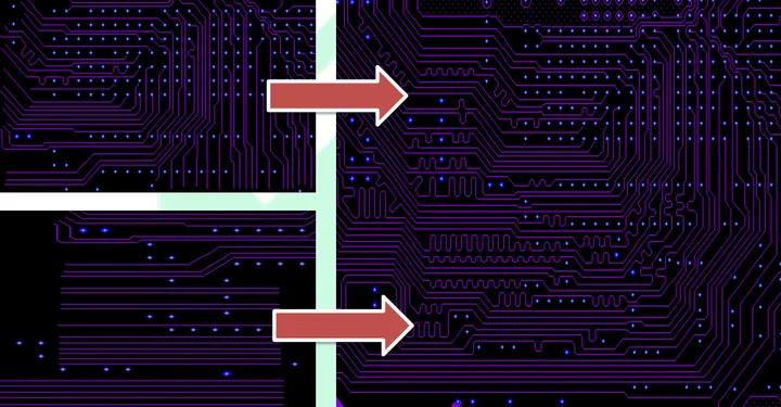 planned routing at bottlenecks multilayer pcb