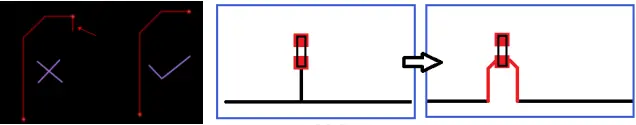 proper trace routing without stubs